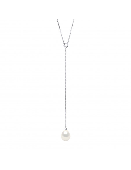 Collier Lasso Perle de Culture - Or - Lin