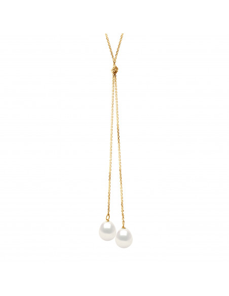 Collier Toi & Moi Perle de Culture - Or - Victoria