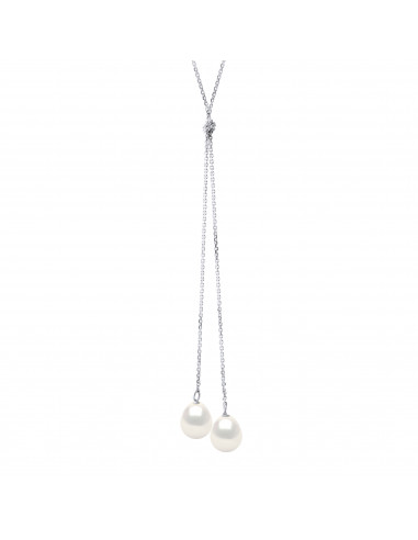Collier Toi & Moi Perle de Culture -...
