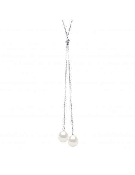 Collier Toi & Moi Perle de Culture - Or - Victoria
