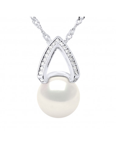 Collier Fleche Perle de Culture - Argent - Kalmie