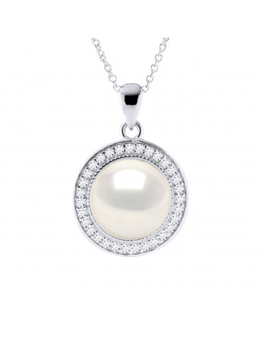 Collier Perle de Culture - Argent - Lilas