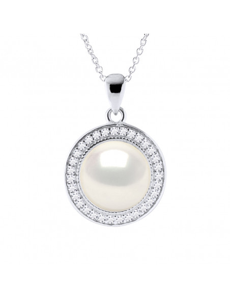 Collier Perle de Culture - Argent - Lilas