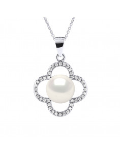 Collier Fleur Perle de...