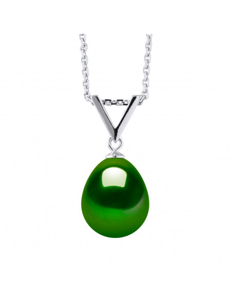 Collier V Perle de Culture - Argent - Rana