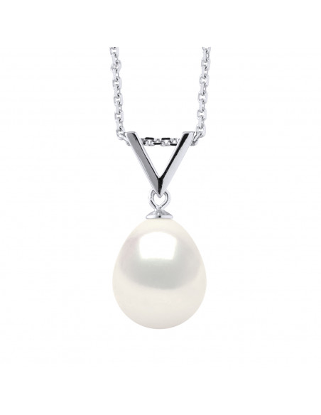 Collier V Perle de Culture - Argent - Rana