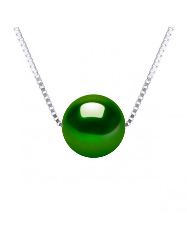 Collier Solitaire Perle de Culture - Argent - Luna