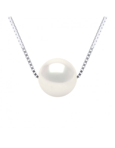 Collier Solitaire Perle de Culture - Argent - Luna