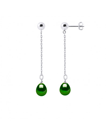 Boucles d'Oreilles Perles de Culture - Argent - Dixie