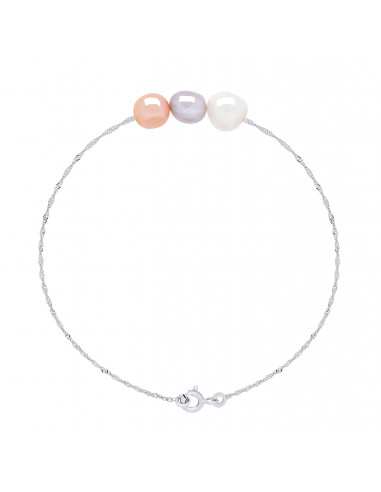 Bracelet Perle de Culture - Argent -...