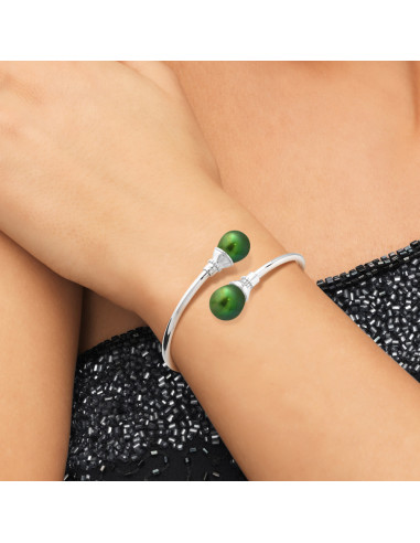 Bracelet Jonc Perles de Culture -...
