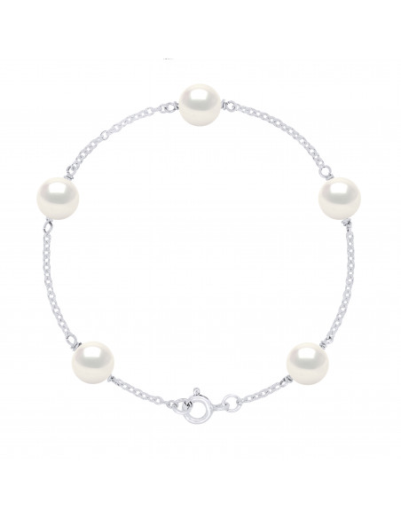 Bracelet Perle de Culture - Argent - Lotus