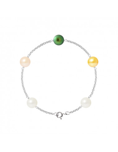 Bracelet Perle de Culture - Argent - Lotus