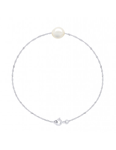 Bracelet Perle de Culture - Argent -...