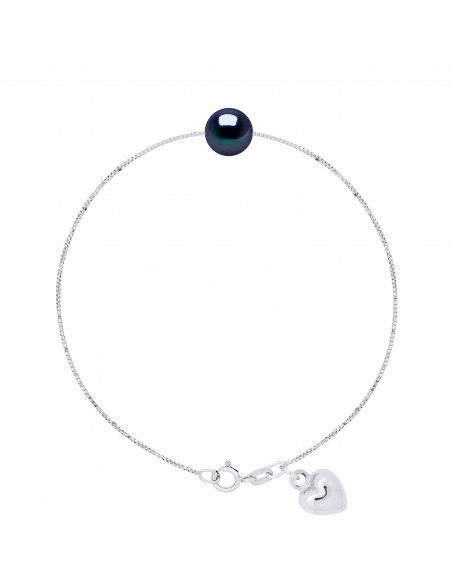 Bracelet Cœur Perle de Culture - Argent - Daphe