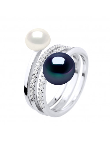 Bague Perles de Culture - Argent -...