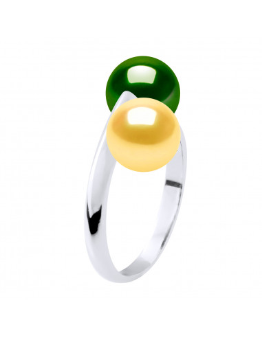 Bague Perles de Culture - Argent -...