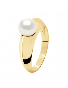 Bague Bombé Perle de...