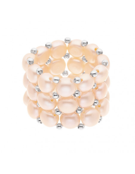 Bague 3 Rangs Perles de Culture - Aria