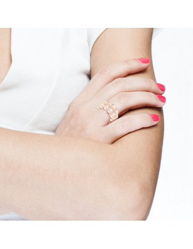 Bague 2 Rangs Perles de Culture - Aresia