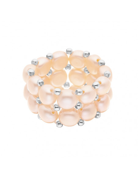Bague 2 Rangs Perles de Culture - Aresia