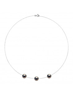 Collier 3 Perles de Tahiti...