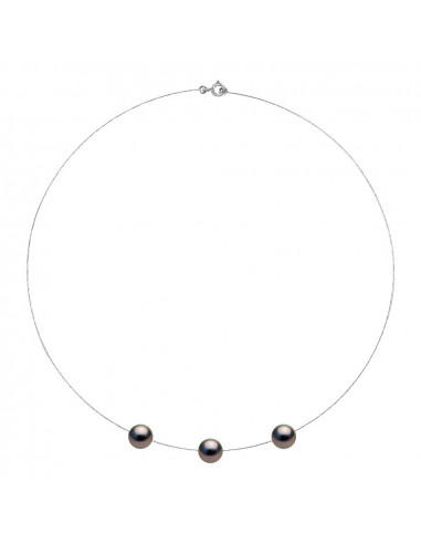 Collier 3 Perles de Tahiti - Or - Ava