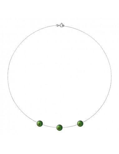 Collier Trio Perle de Culture - Or - Celeste