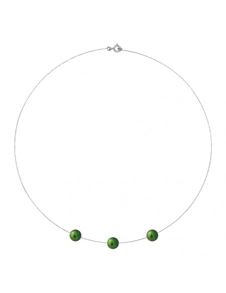 Collier Trio Perle de Culture - Or - Celeste