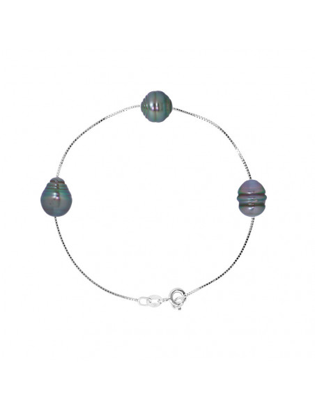 Bracelet Perles de Tahiti - Argent - Levana