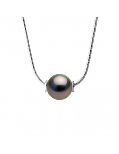 Collier Lien Perle de Tahiti - Argent - Anja