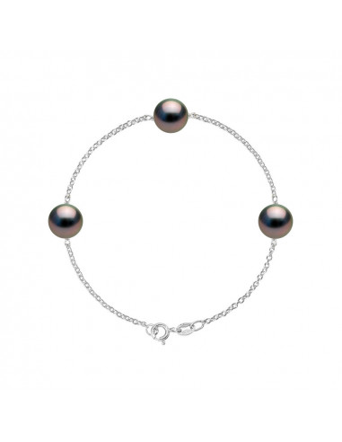 Bracelet Perle de Tahiti - Argent - Cela