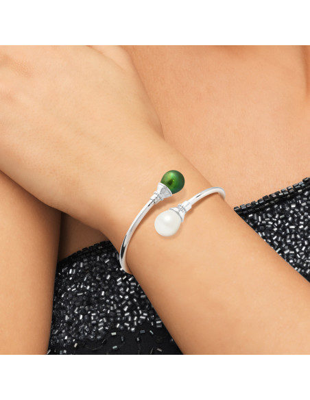 Bracelet Jonc Perles de Culture - Argent - Misis