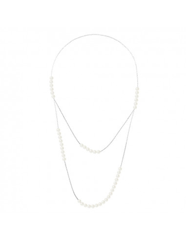Sautoir Perles de Culture - Argent -...