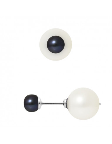 Boucles d'Oreilles Perles de Culture - Argent - Morgane
