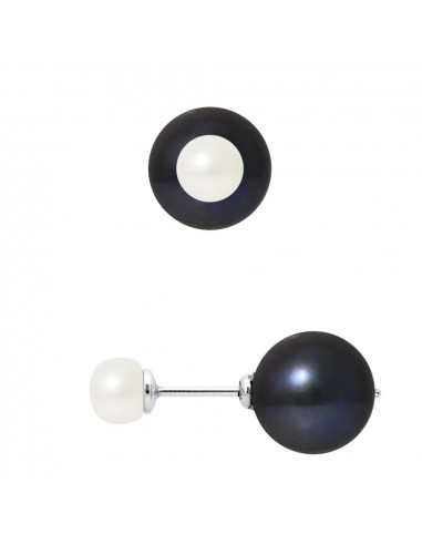 Boucles d'Oreilles Perles de Culture - Argent - Sirine