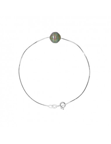 Bracelet Perle de Tahiti - Argent - Erebia