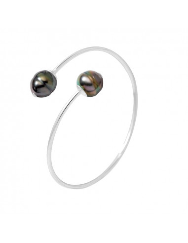 Bracelet Perles de Tahiti - Argent -...