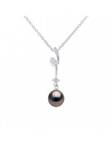 Collier Tourbillon Perle de Tahiti - Argent - Orme