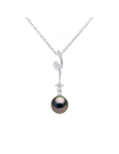 Collier Tourbillon Perle de Tahiti - Argent - Orme