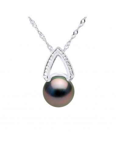 Collier Fleche Perle de Tahiti -...