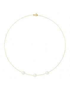 Collier 3 Perles de Culture...