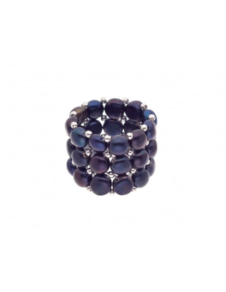 Bague 3 Rangs Perles de Culture - Eny