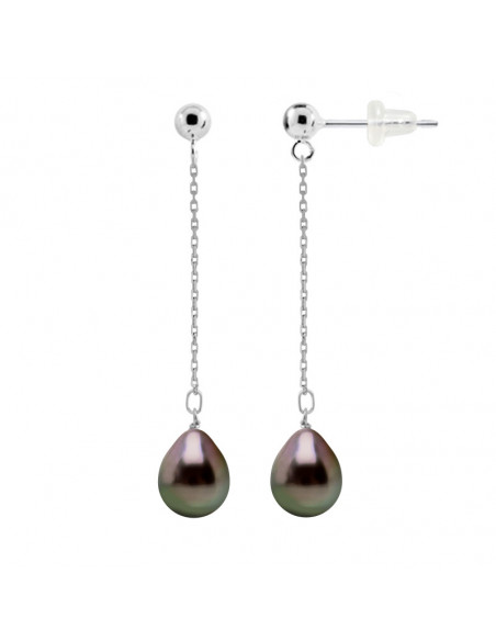 Boucles d'Oreilles Perles de Tahiti - Or - May